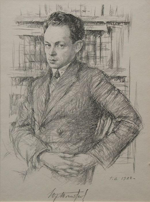 Георгий Верейский. Портрет Юрия Тынянова. 1928