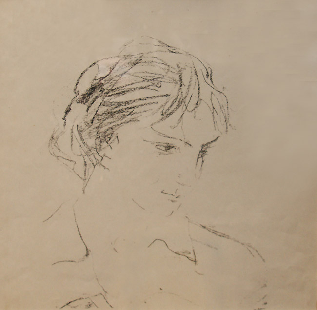 Герта Неменова. Портрет Анны Каминской. 1945